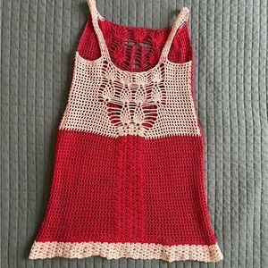 Crocheted Overlay Dress